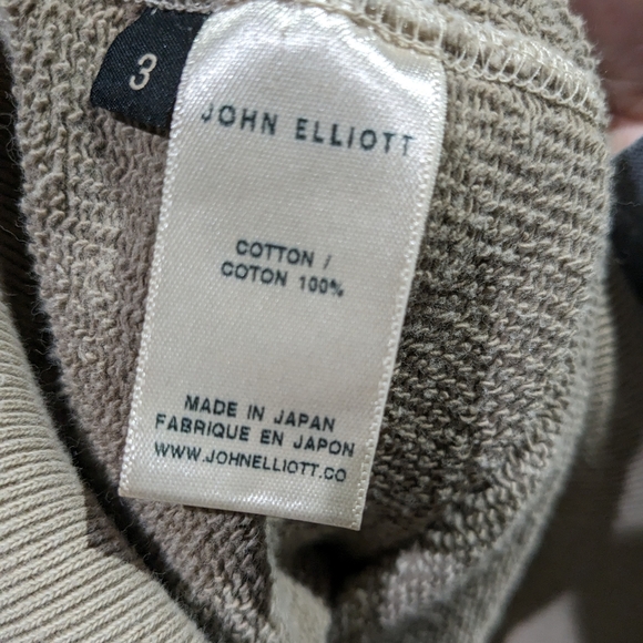 John Elliott Hoodie Sz 3(L) - Picture 4 of 7